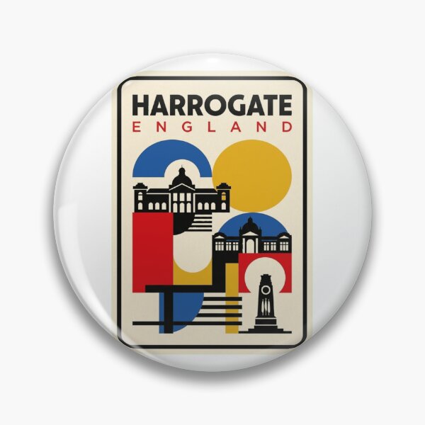 Item preview, Retro Harrogate Bauhaus Geometric Skyline designed and sold by k3rstman1.