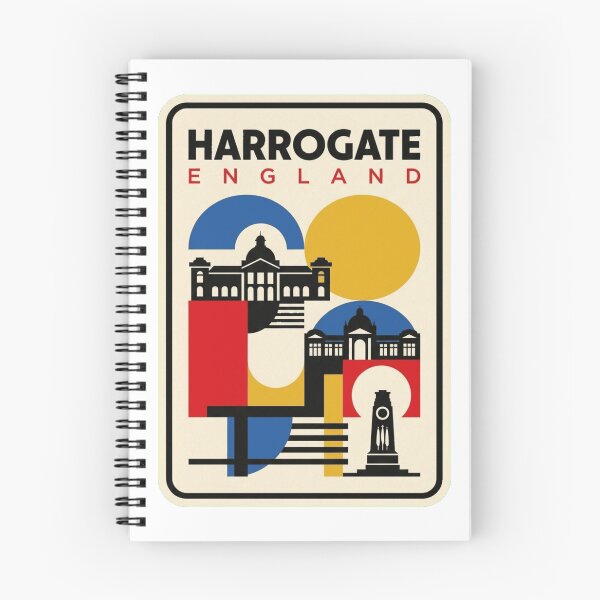 Item preview, Retro Harrogate Bauhaus Geometric Skyline designed and sold by k3rstman1.