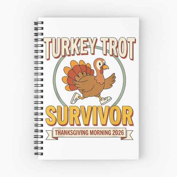 Item preview, Turkey Trot Survivor 2026 Thanksgiving Morning 5K Finisher T-Shirt designed and sold by Atros.