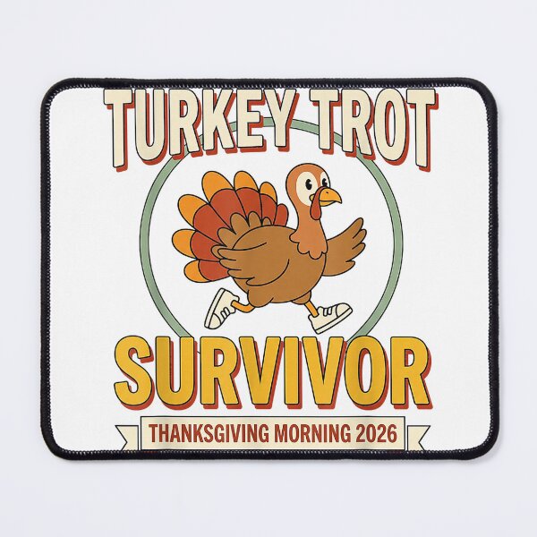 Item preview, Turkey Trot Survivor 2026 Thanksgiving Morning 5K Finisher T-Shirt designed and sold by Atros.