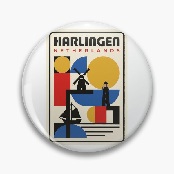 Item preview, Retro Harlingen Bauhaus Geometric Skyline designed and sold by k3rstman1.