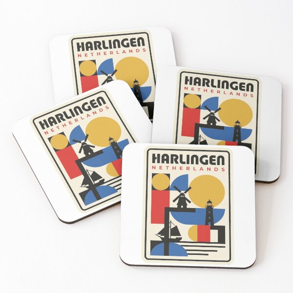 Item preview, Retro Harlingen Bauhaus Geometric Skyline designed and sold by k3rstman1.