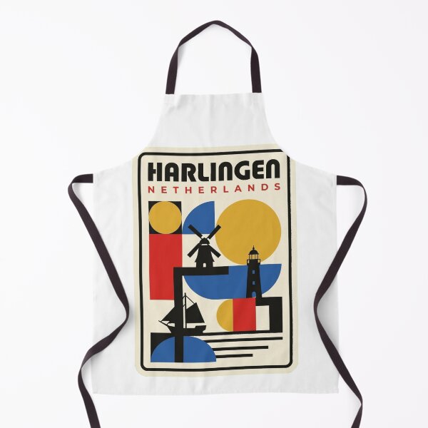 Item preview, Retro Harlingen Bauhaus Geometric Skyline designed and sold by k3rstman1.