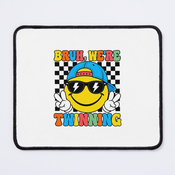 Item preview, Bruh We're Twinning Smile Face Twin Day designed and sold by khdmalakarak.
