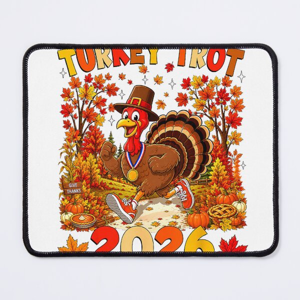 Item preview, Turkey Trot 2026 Running Thanksgiving Pilgrim Turkey Runner T-Shirt designed and sold by SAK7.