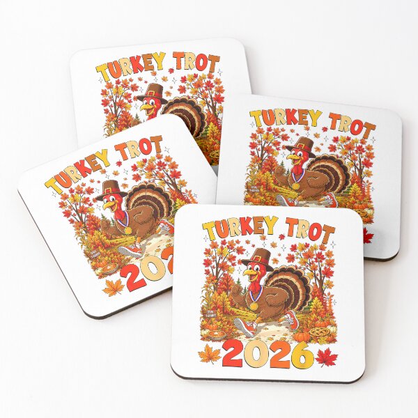 Item preview, Turkey Trot 2026 Running Thanksgiving Pilgrim Turkey Runner T-Shirt designed and sold by SAK7.