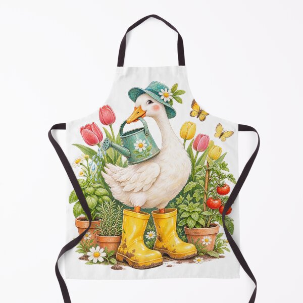 Item preview, Gardening Goose in Yellow Rain Boots designed and sold by Gifts0.