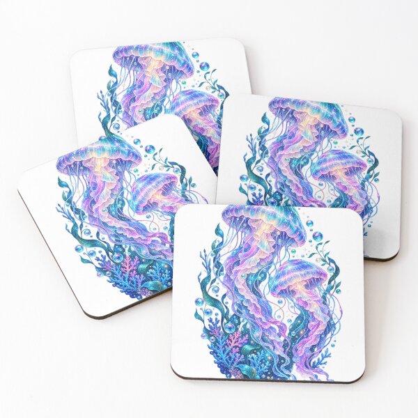 Item preview, Glowing Jellyfish Dancing Through Ocean Stars designed and sold by Gifts0.