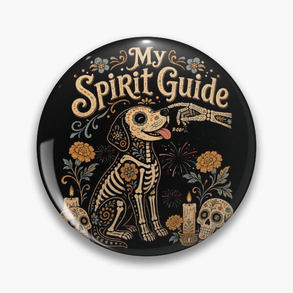 Item preview, My Spirit Guide – Sugar Skull Dog designed and sold by Nacho Average Designs.