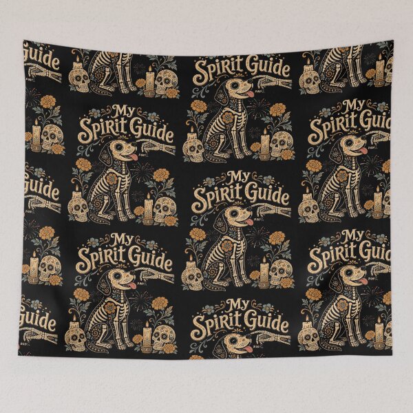 Item preview, My Spirit Guide – Sugar Skull Dog designed and sold by Nacho Average Designs.
