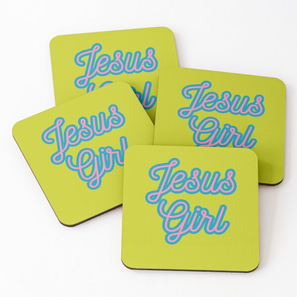 Item preview, Jesus Girl Aesthetic Pink and Teal Christian Typography designed and sold by Shakira & Sahir Press Alliance.