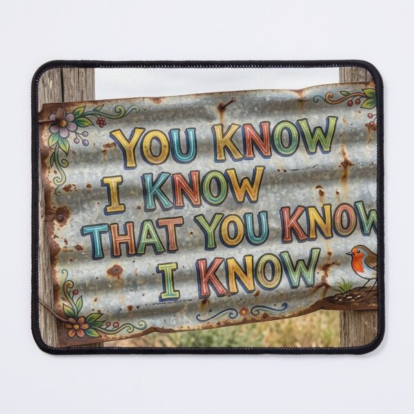 Item preview, You know I know designed and sold by Stevercortinas.
