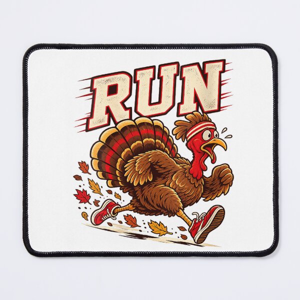 Item preview, Women's Thanksgiving Running Turkey Funny Fall Runner Race Humor V-Neck T-Shirt designed and sold by BlaqboyDesigns.