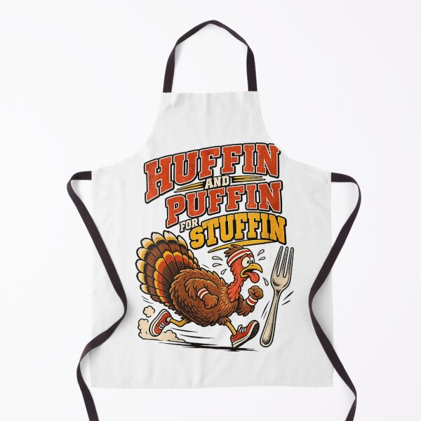 Item preview, Women's Thanksgiving Running Turkey Huffin Puffin Stuffin Funny V-Neck T-Shirt designed and sold by VendaVirtualVip.