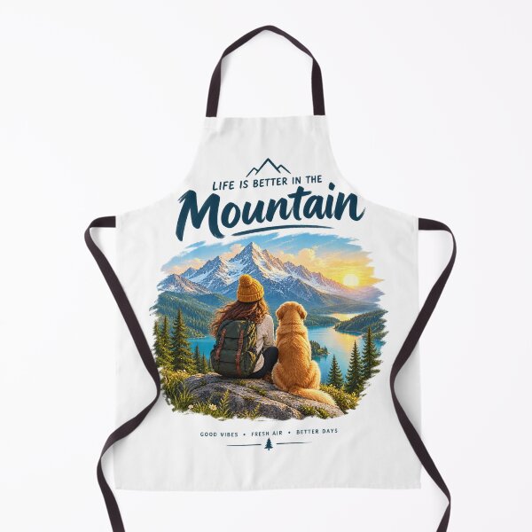 Item preview, Mountain Sunset Adventure with Hiking Dog designed and sold by Gifts0.