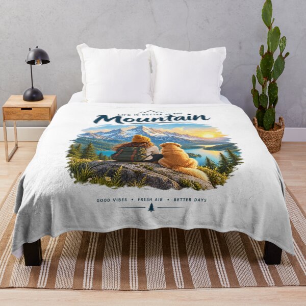 Item preview, Mountain Sunset Adventure with Hiking Dog designed and sold by Gifts0.