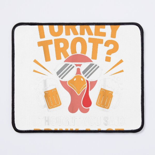 Item preview, Turkey Trot Squad Drinking Matching Thanksgiving Running T-Shirt designed and sold by fine line.