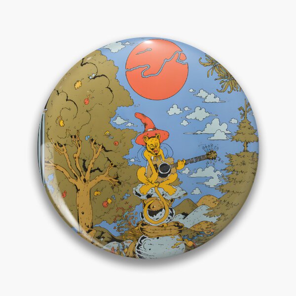 Item preview, Fleet Foxes Arched Bear Playing Guitar Folk Art designed and sold by noah-vyre.