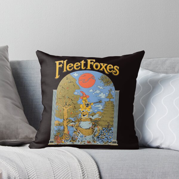 Item preview, Fleet Foxes Arched Bear Playing Guitar Folk Art designed and sold by noah-vyre.