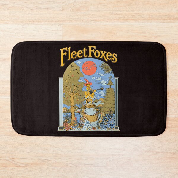 Item preview, Fleet Foxes Arched Bear Playing Guitar Folk Art designed and sold by noah-vyre.
