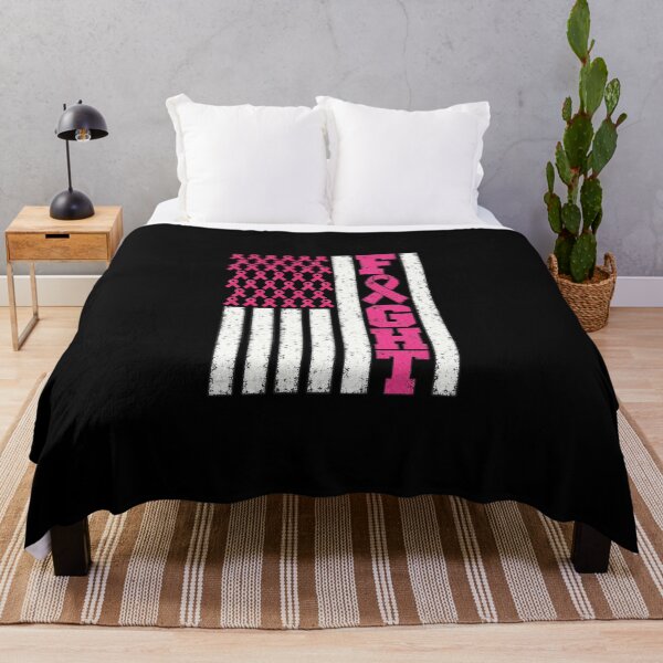 Item preview, Fight Breast Cancer Awareness USA Flag designed and sold by Sallyjoywaxart.