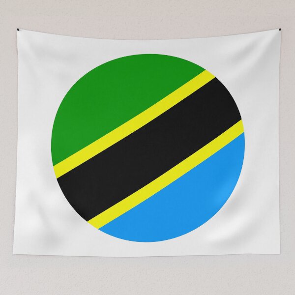 Item preview, Tanzania Circle Flag TZ designed and sold by shitpostee.