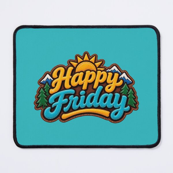 Item preview, Happy Friday (Leather Patch design) designed and sold by TheFatherOfArt.
