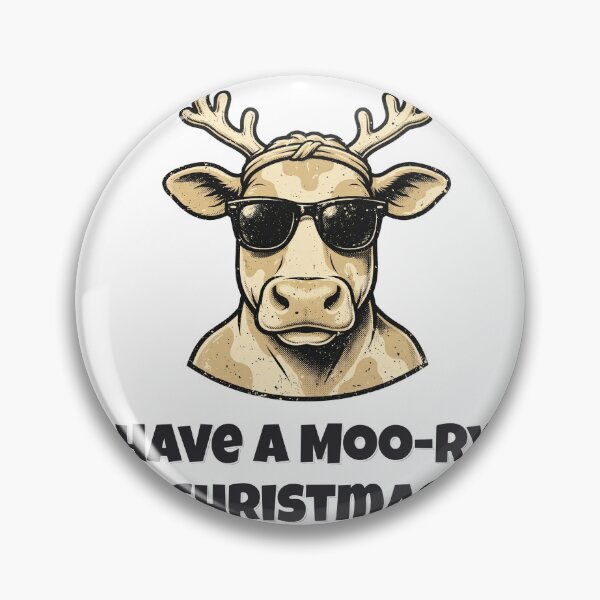 Item preview, Have A Moo-ry Christmas Funny Cow Christmas Design designed and sold by Wild Shades.