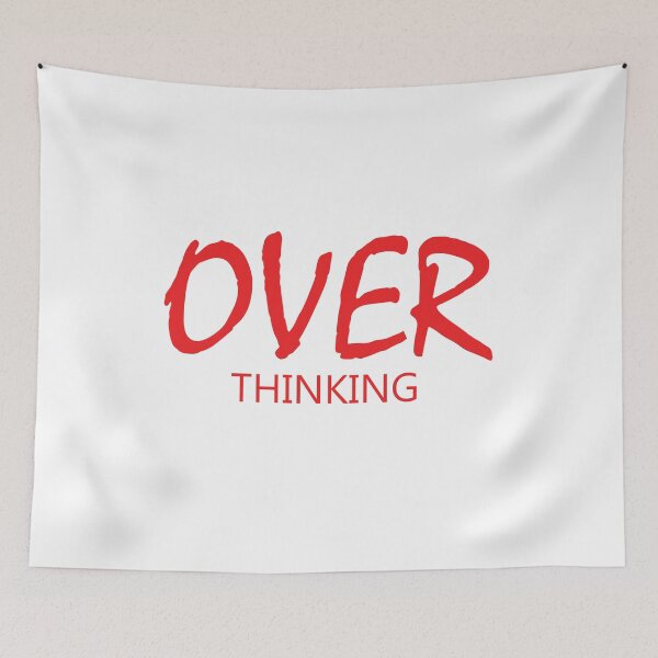 Item preview, Overthinking Mental Health Aesthetic Quote designed and sold by sankacreation.
