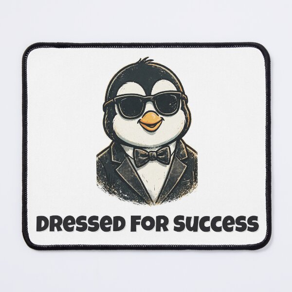 Item preview, Dressed For Success Funny Penguin Pun designed and sold by Wild Shades.