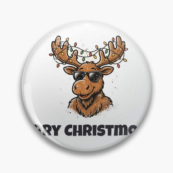 Item preview, Merry Christmoose Funny Moose Christmas Design designed and sold by Wild Shades.