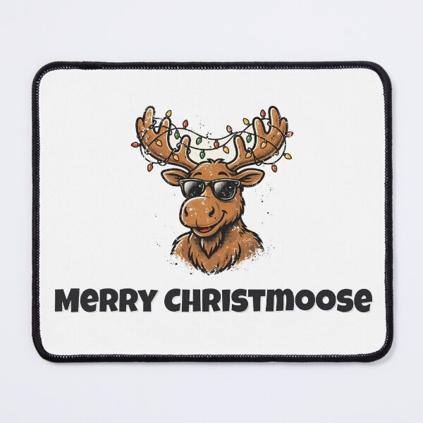 Item preview, Merry Christmoose Funny Moose Christmas Design designed and sold by Wild Shades.