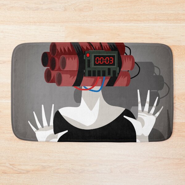 Item preview, woman with a dynamite head representing repressed anger and emotional pressure designed and sold by matintheworld ( delcarmat ).
