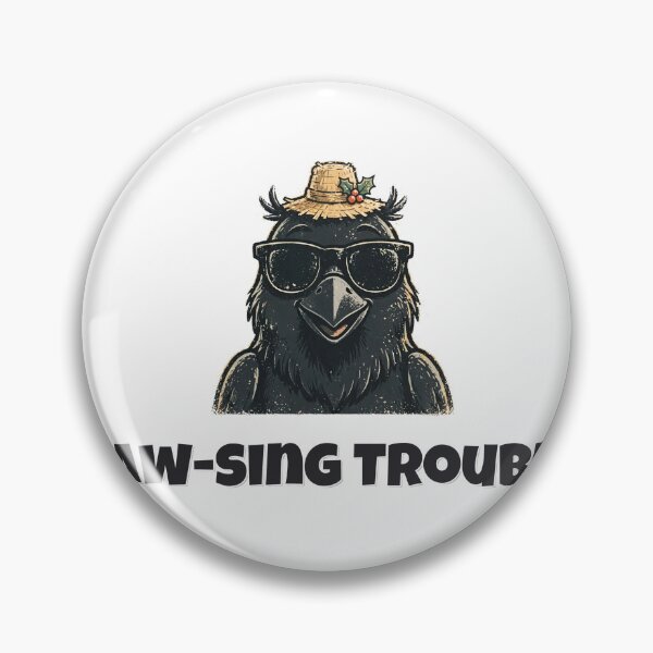 Item preview, Caw-sing Trouble Funny Scarecrow Crow Halloween Design designed and sold by Wild Shades.