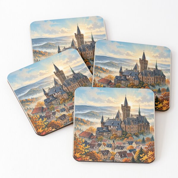Item preview, Germany — Wernigerode Castle — Above the Autumn Mist designed and sold by DibujandoPorfa.