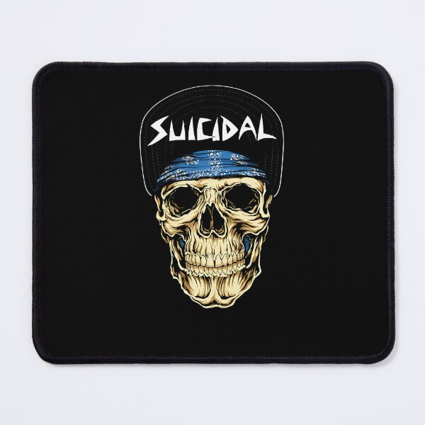 Item preview, Human Skull Wearing Blue Paisley designed and sold by juoki.
