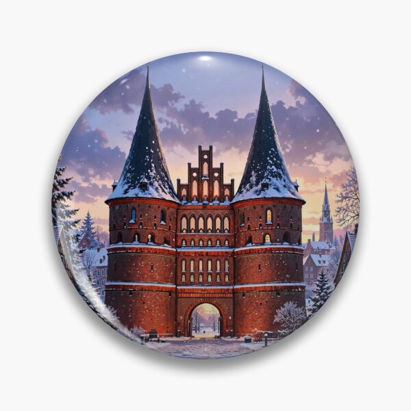 Item preview, Germany — Lübeck Holstentor — Brick Gothic Majesty designed and sold by DibujandoPorfa.