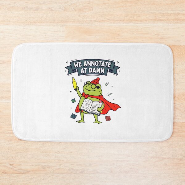 Item preview, we annotate at dawn english teacher funny frog reader designed and sold by JasonsSpider.