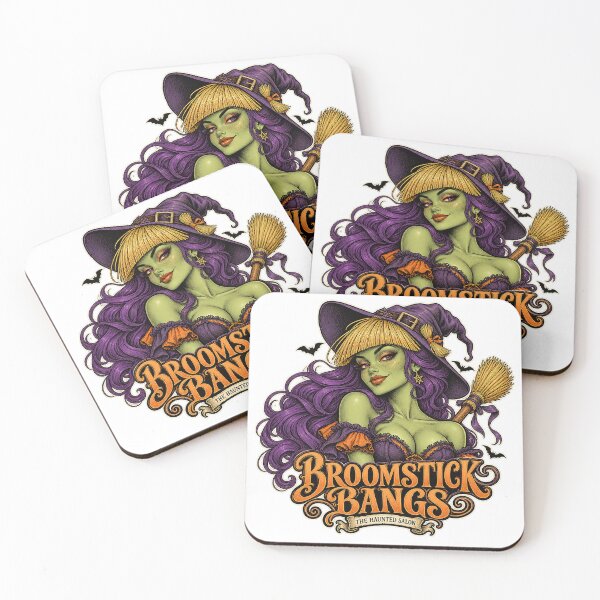 Item preview, THE HAUNTED SALON COLLECTION - BROOMSTICK BANGS designed and sold by WheelieGdArt.