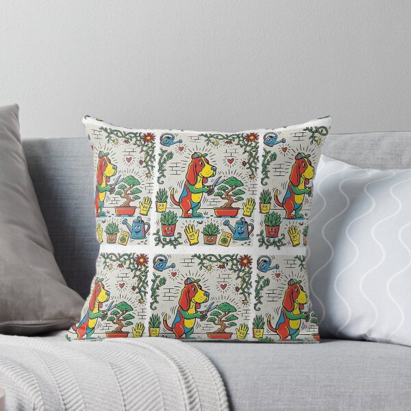 Item preview, Basset Hound Urban Gardener designed and sold by PictoVibe.