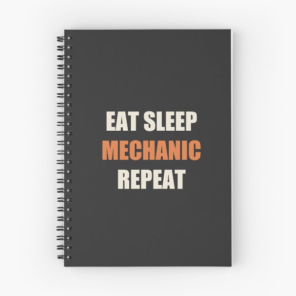 Item preview, Eat Sleep Mechanic Repeat - Mechanic designed and sold by RetroThreadWorks.