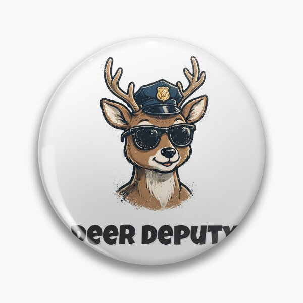 Item preview, Deer Deputy Funny Deer Police Design designed and sold by Wild Shades.