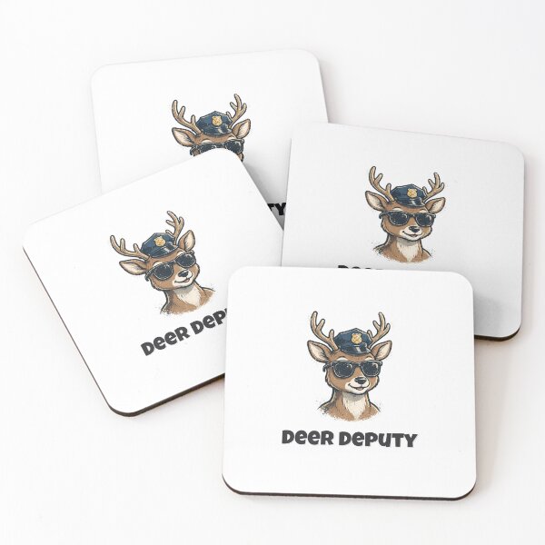 Item preview, Deer Deputy Funny Deer Police Design designed and sold by Wild Shades.
