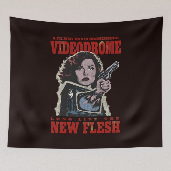 Item preview, Videodrome New Flesh Cronenberg Retro Film Art designed and sold by FeatherTaleInk.