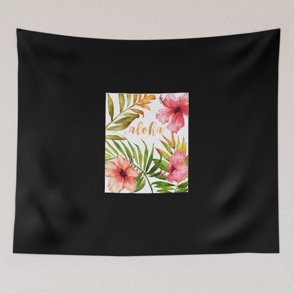 Item preview, Aloha-Tropical-Hawaiian-Floral-Watercolor designed and sold by stoferken.