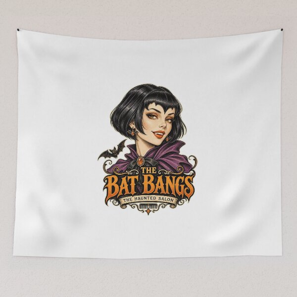 Item preview, THE HAUNTED SALON COLLECTION - THE BAT BANGS designed and sold by WheelieGdArt.