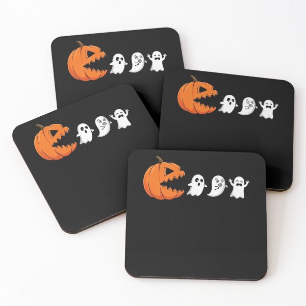 Item preview, Eat Drink and Be Scary Halloween Pumpkin Ghosts designed and sold by pigeon-blue.