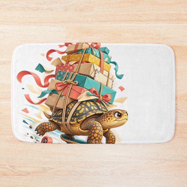 Item preview, Funny Box Turtle Parcel Delivery Chaos Illustration for Shirts Stickers Mugs and Gifts designed and sold by Oddly Tiny Zoo.