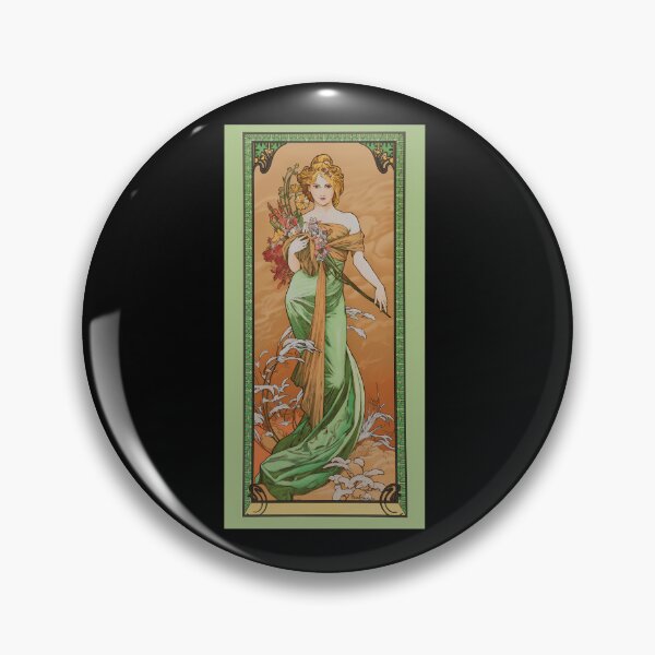 Item preview, Alphonse-Mucha-(1860--1939)-The-Seasons-Spring designed and sold by samekleek.