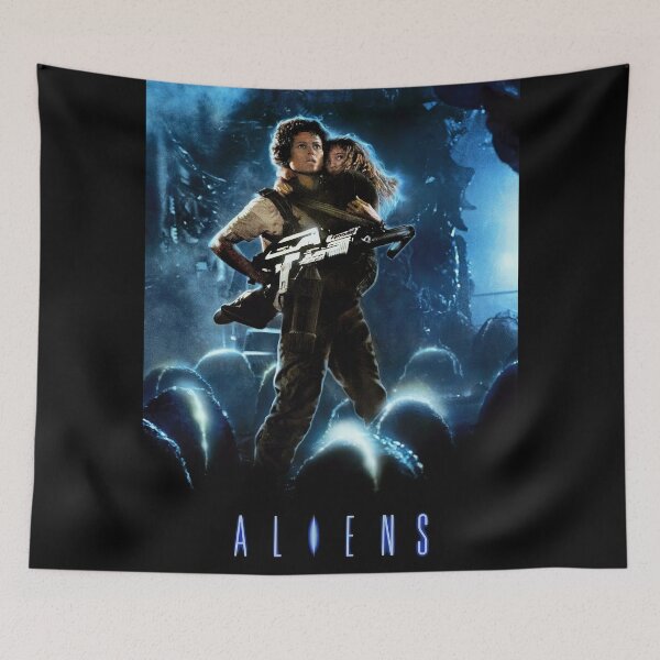 Item preview, Aliens Movie Poster designed and sold by Lucy Goosy Art.